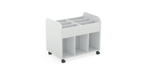 CARRELLO PER LIBRI E GIOCHI SU RUOTE