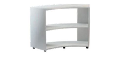 LIBRERIA ANGOLARE BIFACCIALE 45° IN NOBILITATO