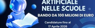 Intelligenza artificiale a scuola, bando da 100 milioni di Euro