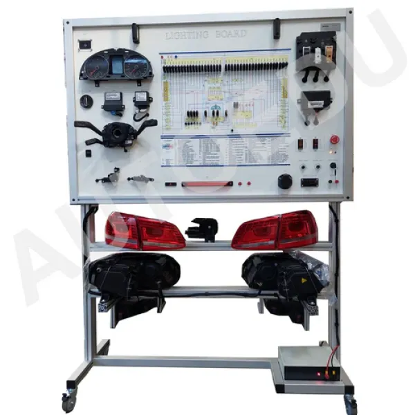 Trainer didattico per lo studio dei sistemi di illuminazione e segnalazione per autoveicoli