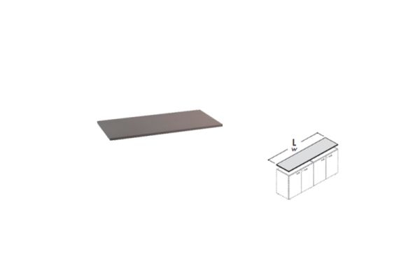 Top di copertura per 3 lockers Lato 135