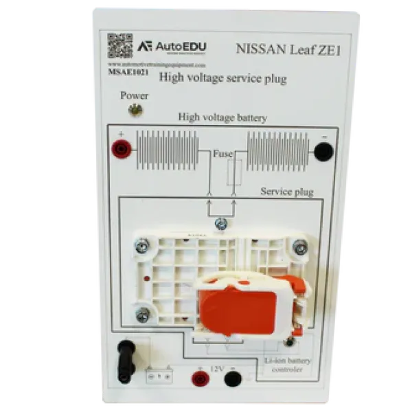 Trainer didattico per la disconnessione sicura delle sorgenti ad alta tensione basato sul modello Nissan Leaf