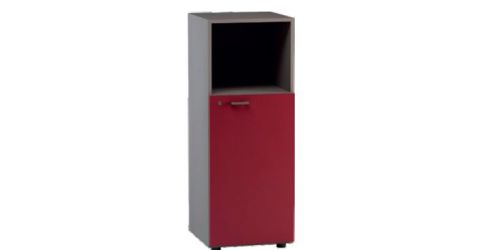 LibreiraMediaAntaDx 89bfbeb1 - RUOTA CON FRENO PER MOBILI E LOCKERS (P.U.D.) LIBRERIA MEDIA A GIORNO SUP. ANTA LEGNO DX C/SERR.