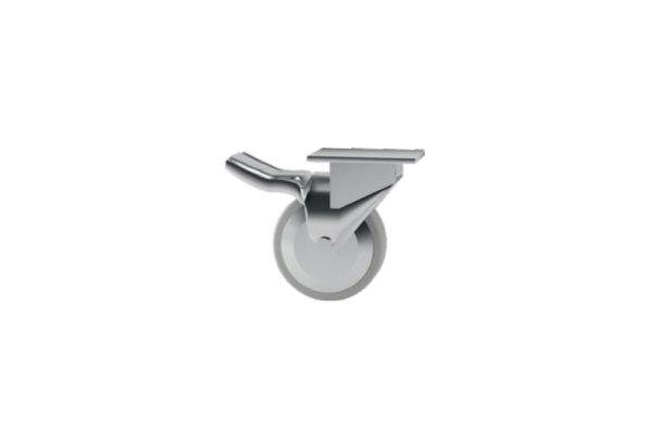 RUOTA CON FRENO PER MOBILI E LOCKERS (P.U.D.)