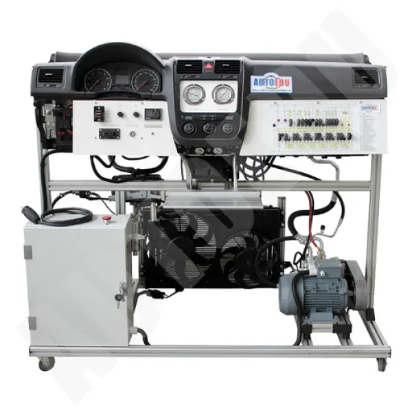 Trainer didattico per lo studio del condizionamento dell’aria e il controllo del clima a doppia zona con riscaldatore ausiliario