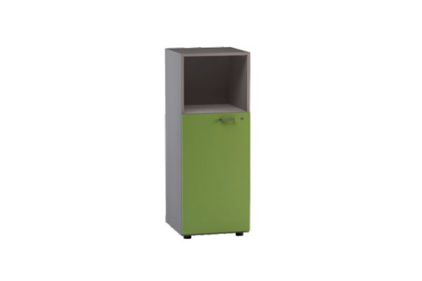 LIBRERIA MEDIA A GIORNO SUP. ANTA LEGNO SX C/SERR.