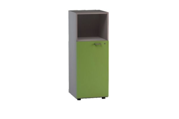 LIBRERIA MEDIA A GIORNO SUP. ANTA LEGNO SX C/SERR. INF.