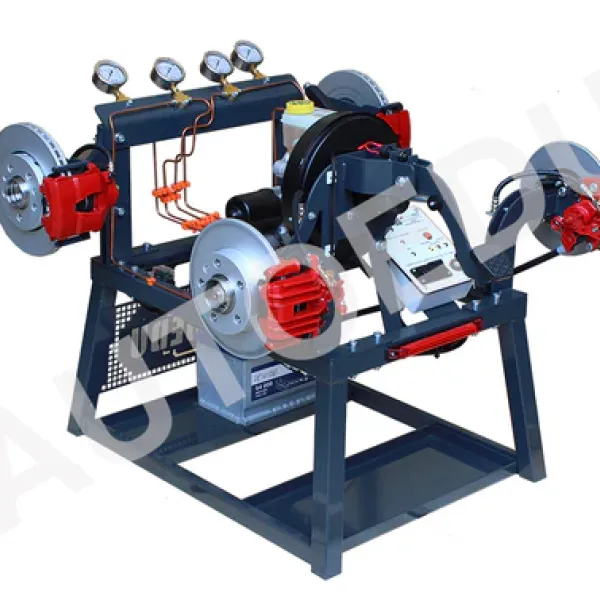 Trainer didattico per lo studio del sistema frenante automobilistico (versione da banco)